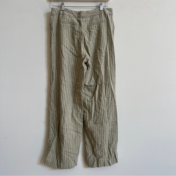 Mango Pin Striped Linen vest and wide leg trousers - Picture 6 of 9